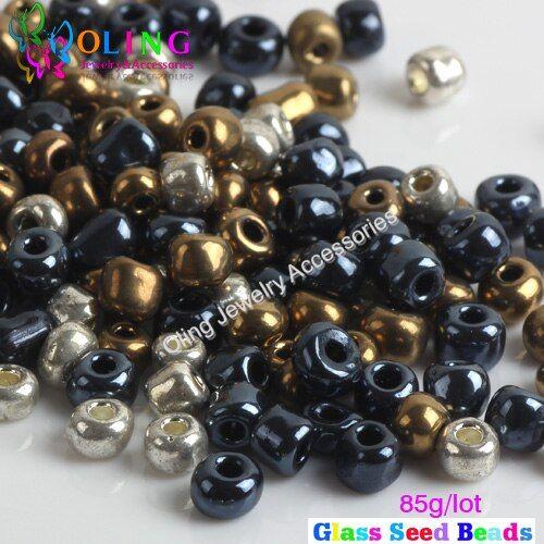 Perles De Rocaille En Verre Multicolores, Environ 1100 Pièces En Métal, 4mm, Pour Bricolage, Collier, Bracelet, Boucles D'oreilles, Ras Du Cou, Fabrication De Bijoux