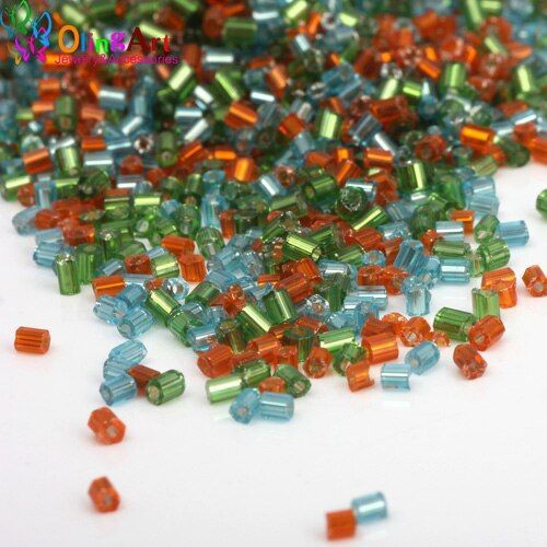 Tubes De Perles En Verre Pour Femmes, Couleur Mixte, 2x3mm, 25g/85g, Perles D'espacement, Trou, Couleur Argent, Fabrication De Bracelets Et De Colliers