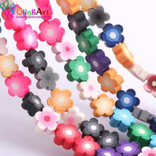 Lot De 20 Fleurs D'argile En Céramique Douce De Couleur Mixte, 10mm, Utilisé Pour Bracelets/Boucles D'oreilles, Bricolage De Bijoux Pour Enfants, Meilleur Cadeau