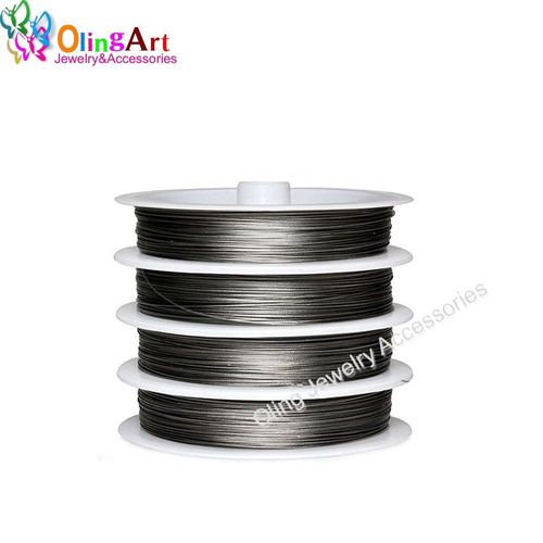 Collier Et Bracelet En Acier Inoxydable, 0.38mm, 3 Rouleaux/Lot, Pour Fabrication De Bijoux, Couleur, Nouveauté 2019