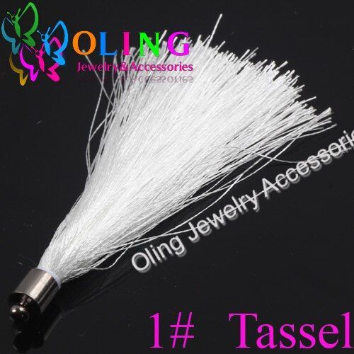6 Pompons En Nylon Et Soie Pour Fabrication De Bijoux, Capuchon Noir, Couleur Mixte, 75mm, Bricolage, Collier, Boucles D'oreilles, Porte Clés, Pendentif, Nouveauté 2019