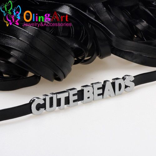 Corde/Cordons En Cuir Pu, Couleur Noire, 8x2mm, 5 M/Lot, Pour Bricolage, Collier, Bracelet, Boucles D'oreilles, Tour De Cou, Fabrication De Bijoux
