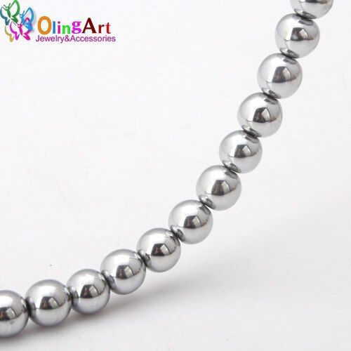 Perles Rondes En Hématite Noire, 4mm, 100 Pièces/Lot, Pierre Naturelle, Placage De Couleur, Pour La Fabrication De Colliers Et De Bracelets, Diy