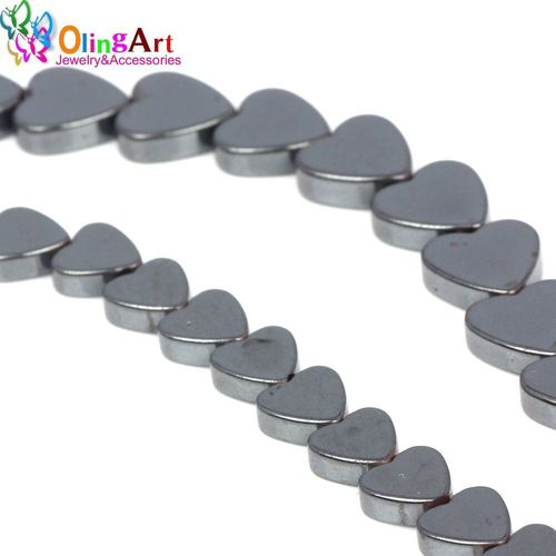 Perles En Hématite Noire, Pierre Naturelle, C¿Ur 4 6 8 10 Mm, 15 Pouces Par Brin, Taille Au Choix, Collier, Bracelet, Bricolage, Fabrication De Bijoux