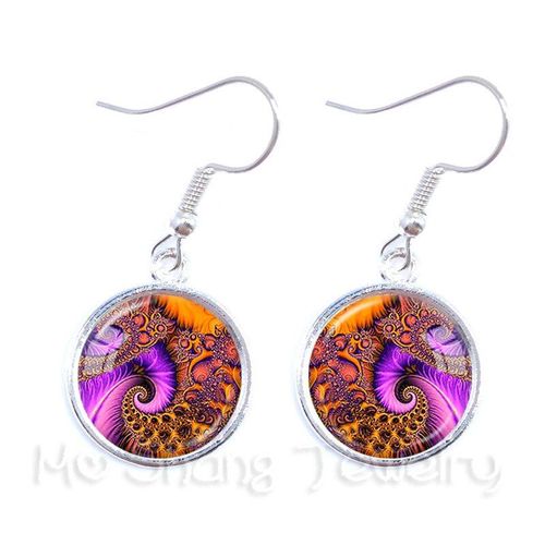 Boucles D'oreilles Avec Pendentif Goutte Envoi De La Mode Bouddhiste, Cadeau De Géométrie Sacrée, Mandala, Goutte, Bijoux Cadeaux Pour Filles