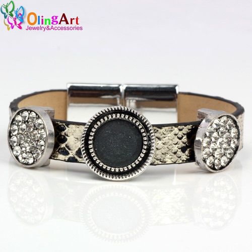 Boucle De Ceinture Ronde, 4 Pièces, Vintage, Plaqué Argent Antique, Mode Bijoux Fermoirs, Boucle De Ceinture Ronde, Bricolage, Breloque En Cuir, Bracelet