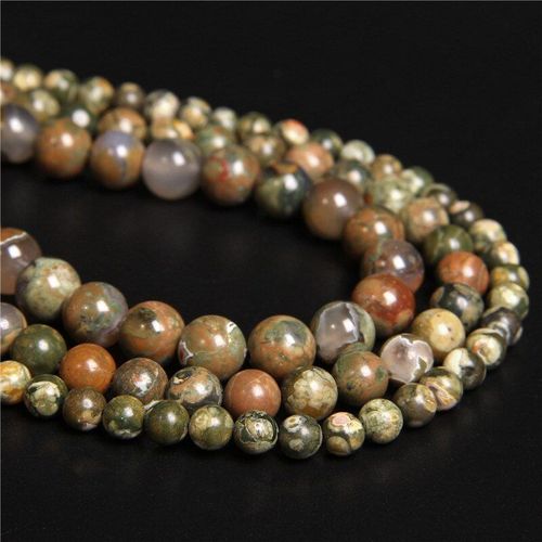 Perles De Jaspe Polaire Vert, Vente En Gros, 15.5 Pouces, Pour La Fabrication De Bijoux, Bracelets Et Colliers
