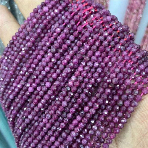 Petites Perles À Facettes Roses Naturelles De 2 À 3mm, En Quartz, Pour La Fabrication De Bijoux, Fournitures De Bracelets Et De Colliers