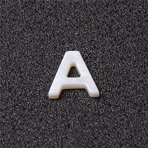 Perle Nacre 26 Lettres Majuscules, Coquillage Blanc Percé, Accessoires De Bijoux Pour Bracelet Et Collier, Bricolage