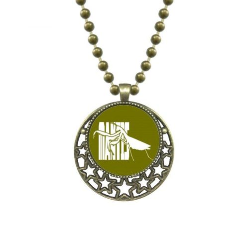Collier Avec Pendentif En Forme De Mantis Et De Lune, Bijoux En Forme D'étoile