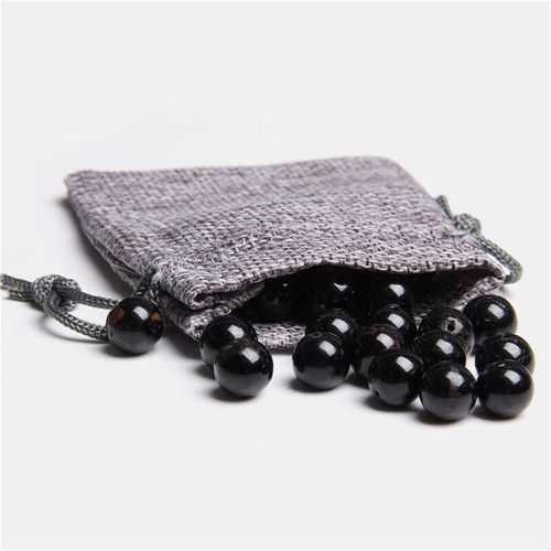 Perles Rondes En Tourmaline Noire Naturelle, Véritables Pierres Précieuses, Perles D'espacement, Amples Pour La Fabrication De Bijoux, Accessoires De Bracelet
