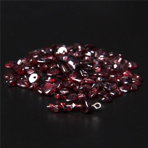 Perle De Pierre De Guérison Irrégulière, En Grenat Naturel, Pour La Fabrication De Bijoux, Collier, Boucles D'oreilles