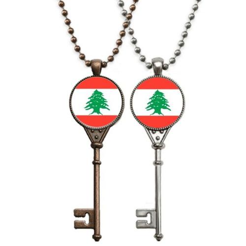 Collier Porte Clé Avec Drapeau National, Pays D'asie, Pendentif, Bijoux De Couple, Décoration