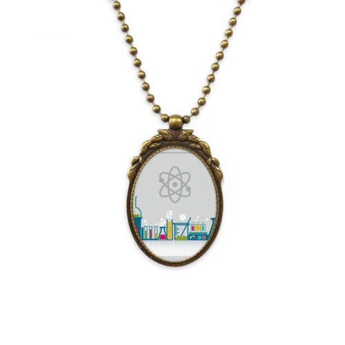 Collier Antique Avec Pendentif En Perle, Outil De Vaisseau De Réaction De Vérification, Chaîne