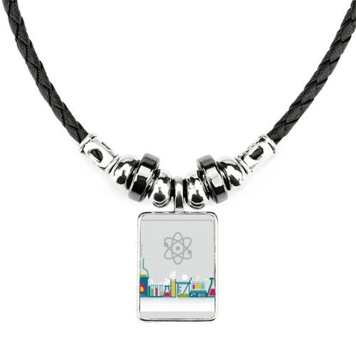 Collier En Cuir Avec Pendentif En Corde, Outil De Réaction De Vérification, Bijoux De Chaîne, Couple