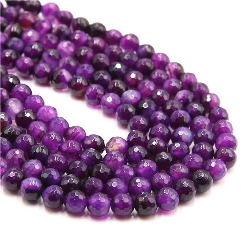 Perles Multicolores En Pierre Naturelle, Calcédoine, Agates, Rondes, 6/8/10mm, Perles D'espacement Pour La Fabrication De Bijoux Et De Bracelets