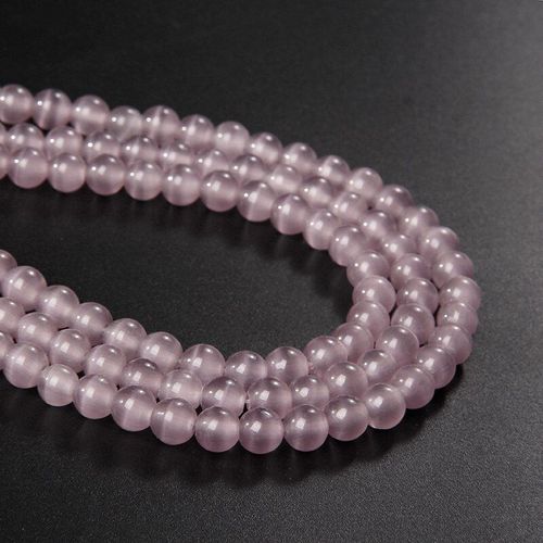 Perles En Pierre De Lune Naturelle 7 Chakra ¿Il De Chat, Rondes Et Amples, 4/6/8/10/12mm, Pour La Fabrication De Bijoux, Bracelet Et Collier, 15 Pouces