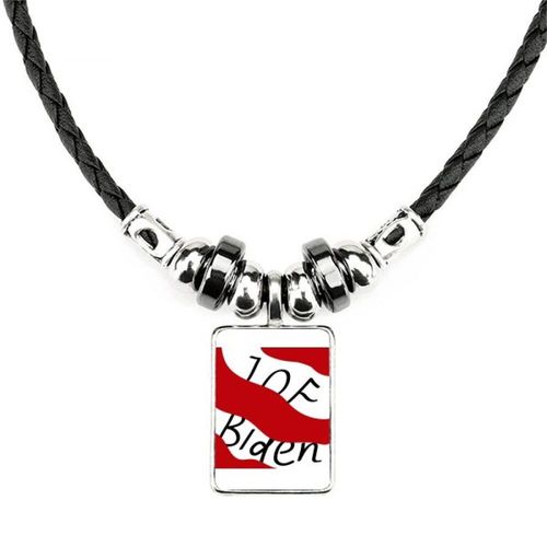 Collier Avec Le Nom Du Drapeau Joe Biden, Bijou Avec Pendentif En Cuir Et Corde
