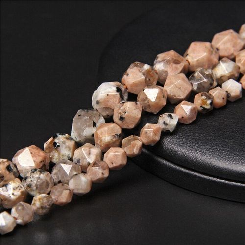 Perles De Jaspe À Facettes Naturelles, Rondes, Amples, Pour Bricolage, Fabrication De Bijoux À La Main, Accessoires De Bracelet, 6 8 10mm