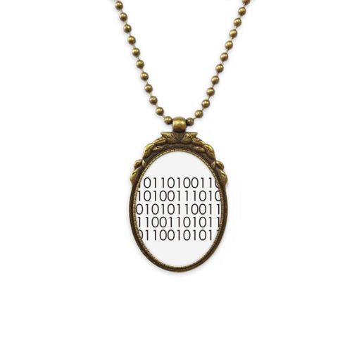 Programmateur Système Binaire, Collier Antique Du Monde, Pendentif De Perles Vintage, Porte Clés