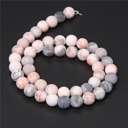 Perles De Jaspe Zèbre Rose En Pierre Naturelle, Mat, Poli, Ample, Pour La Fabrication De Bijoux, Bracelet, Bricolage, 6, 8, 10, 12mm