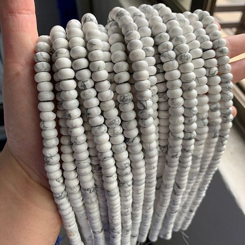 Perles Boulier En Pierre Naturelle, 4x6mm/5x8mm, Forme Ronde, Lapis Jaspe, Jade, Amazonite Bricolage La Fabrication De Bijoux, Bracelet, Diy, 15.5