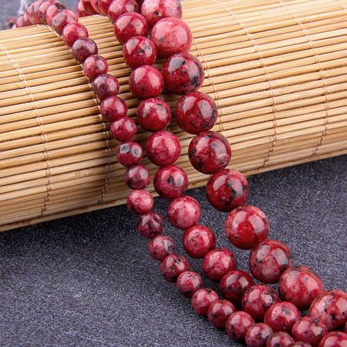 Perles Rondes En Pierre D'agat Rouge, Collier À Faire Soi Même Perles Pour La Fabrication De Bijoux, En Cornaline Et Calcédoine, En Onyx, 4 À 16mm