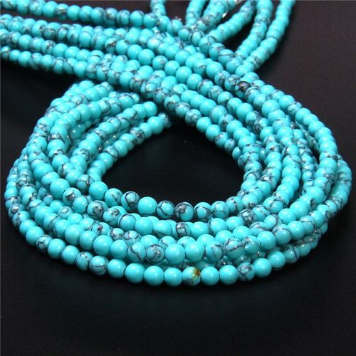 Perles Rondes En Pierre De Jaspe, Agates Naturelles, Quartz, Amazonite, Cristal, Pour La Fabrication De Bijoux, Bracelet, Diy, 4mm, 15.5 Pouces