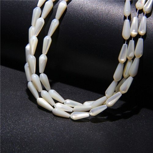 Perles Naturelles En Nacre De Coquillage, En Forme De Goutte D'eau, Bricolage Pour Collier De Plage, Pendentif, Boucles D'oreilles, Bracelet