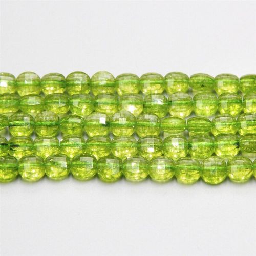 Perles Péridot Vertes En Pierre Naturelle, Perles D'espacement Pour La Fabrication De Bijoux, Bricolage, Bracelet À Breloques, Collier, Livraison Gratuite
