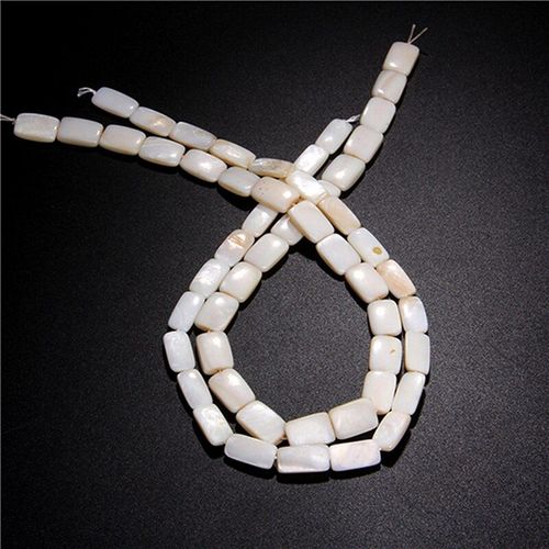 Breloques Rectangulaires En Forme De Coquille Naturelle, Accessoires En Nacre Pour Boucles D'oreilles Rétro Classique, Collier Et Bracelet À Faire Soi Même