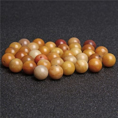 Jades En Pierre Naturelle De Quartz Aventurine Jaune, Perles Rondes En Vrac Pour La Fabrication De Bijoux, Bracelet Et Collier, Diy, Vente En Gros
