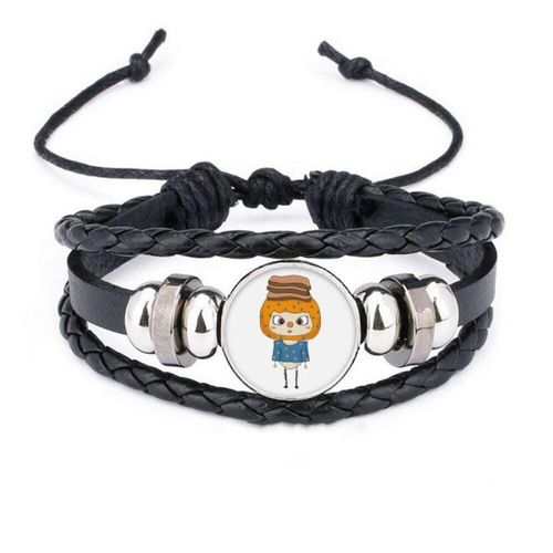 Bracelet Tressé En Cuir Tressé Avec Corde, Marron, Doux, Pour Petit Déjeuner