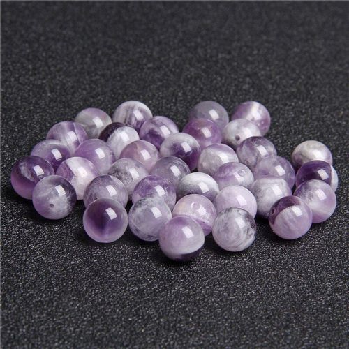 Perles Rondes En Pierre D'améthyste Naturelle, Améthystes Amples De 6mm 8mm 10mm, Quartz Violet Pour La Fabrication De Bijoux De Bracelet, Bricolage