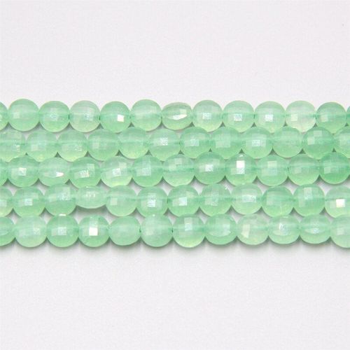 Collier De Perles En Pierre De Jades Verte À Facettes, De Haute Qualité, Énergétique, Pour La Fabrication De Bracelets De Bijoux, Diy