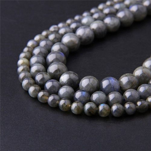 Perles Rondes En Pierre De Lune Bleue Labradorite Naturelle, 4 6 8 10 12mm, Pour Fabrication De Bijoux, Bracelet Et Collier, Prix D'usine