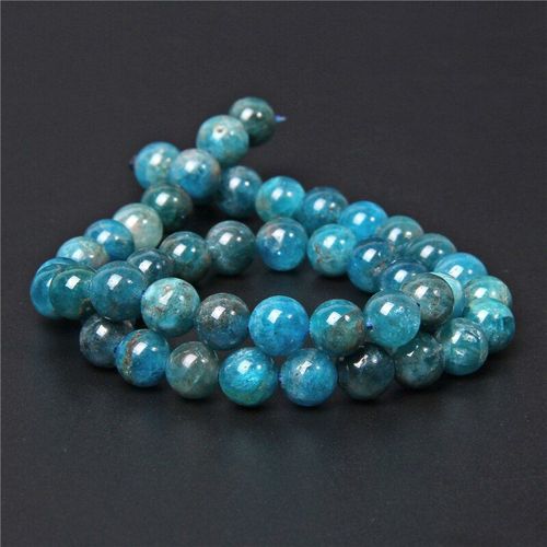 Perles Rondes Lisses En Apatite De Qualité A, Pour Fabrication De Bijoux, Bracelet, Diy, 6mm, 8mm, 10mm