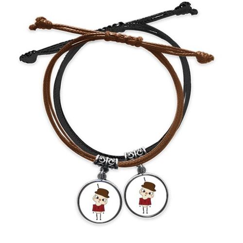 Bracelet De Couple En Cuir, Deux Pièces, Culture Rouge, Local Uu
