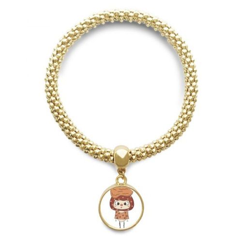 Bracelet Pendentif En Chaîne Dorée, En Forme D'arachides, Snack Dur, Marron, Délicieux Uu, Bijoux D'ornement À La Main