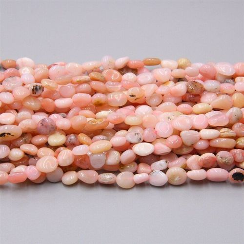 Perles En Opale Rose De 6 À 8mm, Irrégulières, En Pierre Naturelle, Oose, Pour Accessoires, Fabrication De Bijoux, Bracelet, Fil De 15 Pouces