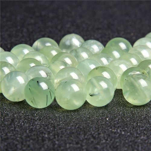 Perles En Pierre De Quartz Verte Pour La Fabrication De Bijoux, Perles Rondes Polies De Qualité A, 6/8/10mm, Diy, Bracelet Et Collier