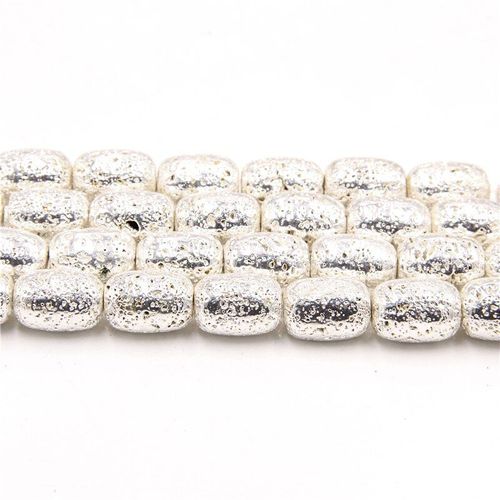 Perles En Pierre De Lave, Tube Plaqué En Hématite, Perles D'espacement Pour Bracelet 11mm 16mm, Fabrication D'accessoires De Collier À Faire Soi Même
