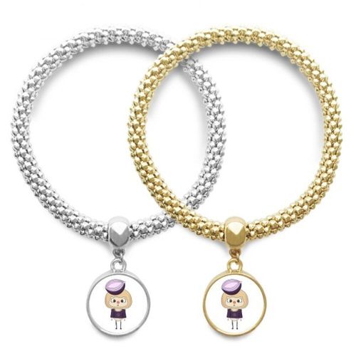 Bracelet Rond En Forme D'oignon De Légumes Violet, Tendance Uu, Amoureux, Pendentif, Bijoux Couple, Chaîne, Cadeau