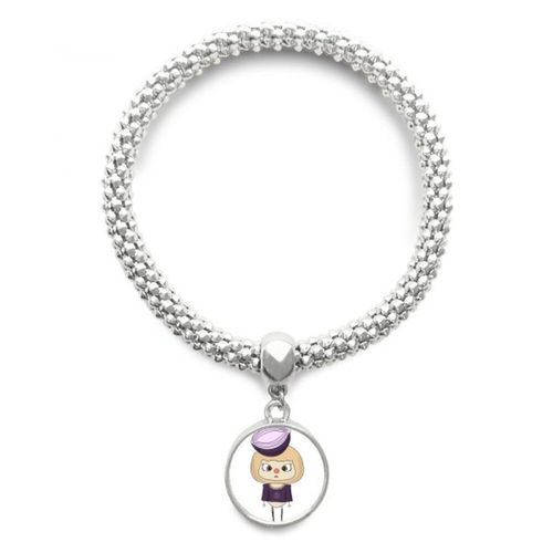 Bracelet En Forme D'oignon De Légumes, Rond Violet Chaud, En Argent Uu, Pendentif, Bijoux, Chaîne Réglable