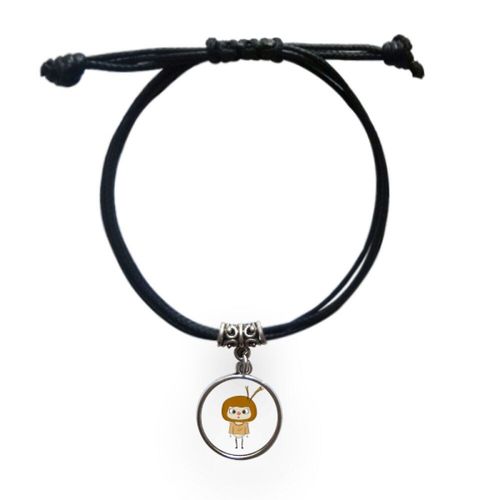 Bracelet En Cuir Jaune Et Noir, Fermier Champ De Blé, Manger Uu, Corde, Bijoux