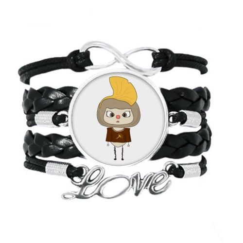 Bracelet Jaune Doré, Accessoire D'amour, Cuir Torsadé, Corde À Tricoter, Automne
