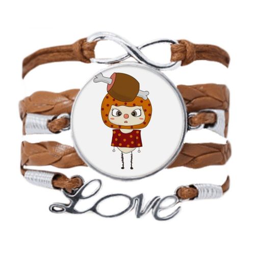 Bracelet De Sport En Os De Viande, Nourriture, Graisse Musculaire, Délicieux, Chaîne D'amour, Corde D'ornement