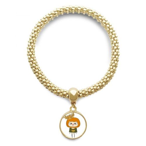Bracelet Pendentif En Chaîne Dorée, Chrysanthème Jaune Sable, Feuille Uu, Bijoux D'ornement De Main