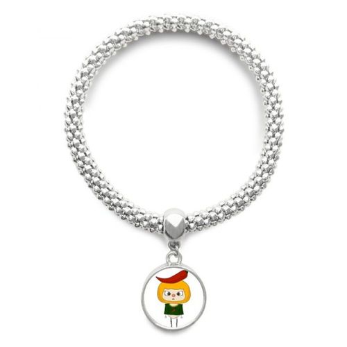 Bracelet Avec Pendentif En Argent, Vert, Poivre, Rouge, Feu Chaud, Bijoux, Chaîne Réglable