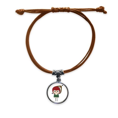 Bracelet Porte Bonheur En Cuir Marron, Constellation, Tendance Sagittaire Zeuss Uu, Bijoux Cadeau